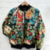 Frida Kahlo/Black Reversible Bomber Jacket