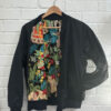 Frida Kahlo/Black Reversible Bomber Jacket