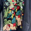 Frida Kahlo/Black Reversible Bomber Jacket